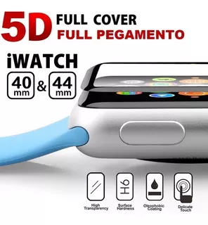 Vidrio Templado Curvo 5d Apple Watch 44 40 Fullglue Serie 4