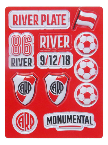 Mochila Escolar River Plate Carp Futbol Diseño Color Negro Diseño de la tela Lisa