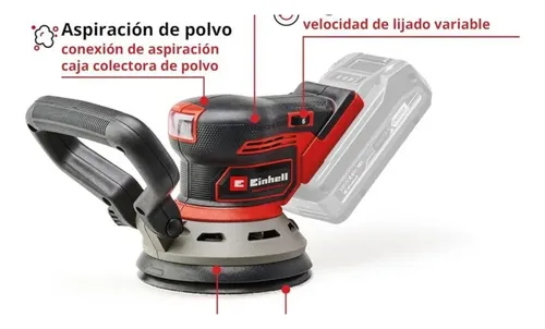 Lijadora Rotorbital + Cargador Y Batería 4.0ah 18v Einhell