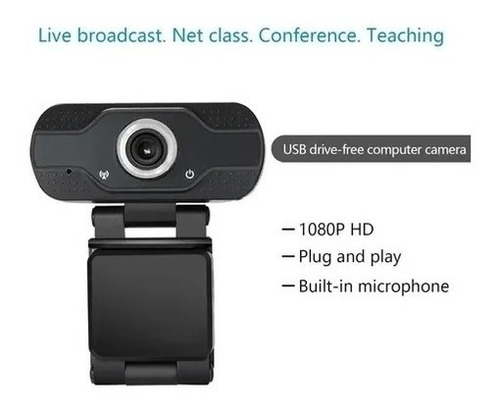 Anvask Cámara Web Full Hd 1080p Con Micrófono