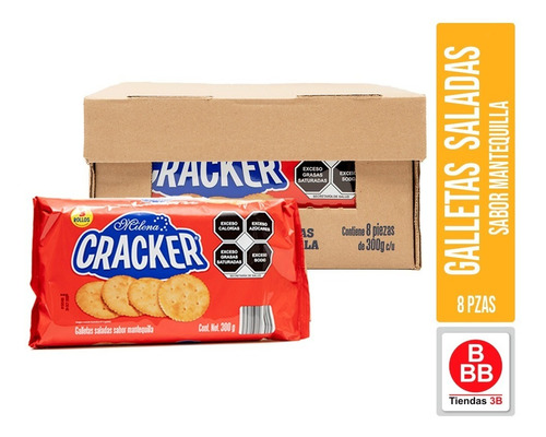 Galletas Crackers Milena® Caja Con 8 Paquetes