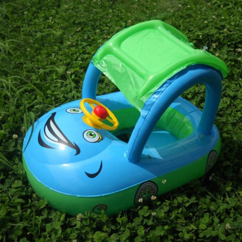 Barco De Asiento Inflable De La Sombrilla Del Bebé Niño Flot