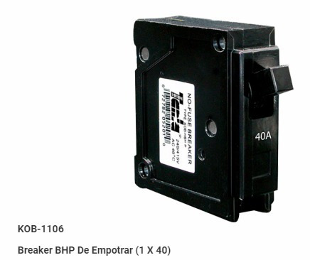 Breaker Empotrable 1 X 40 Amperios Tania Promocion