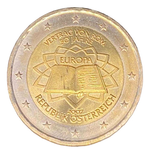 Austria - 2 Euros - Año 2007 - Km #3150 - Tratado De Roma