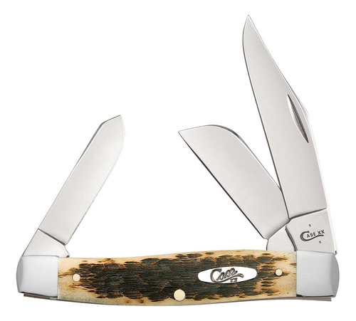 Case Large Amber Bone Cv Stockman Pocket Knife 204
