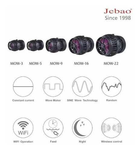 Jebao Mow22 Generador De Olas Wifi Hasta 800l