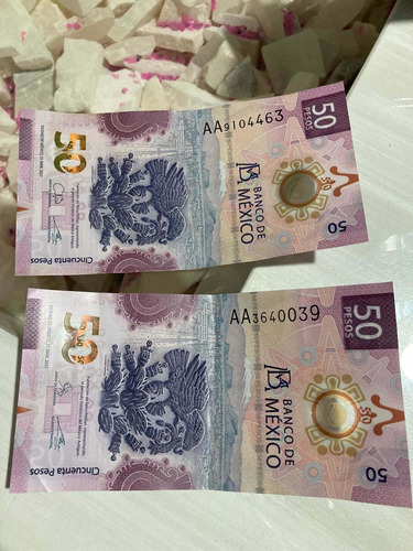 Billete $50 Pesos Ajolote Serie Aa, Ab, Ac, Ae