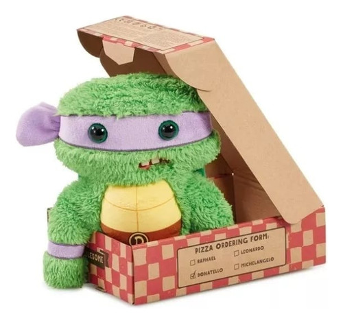 Tortugas Ninja Donatello Peluche Fuggler 23 Cm Sellado Verde (Usado)