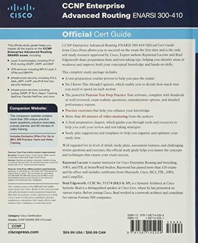 Book : Ccnp Enterprise Advanced Routing Enarsi 300-410...