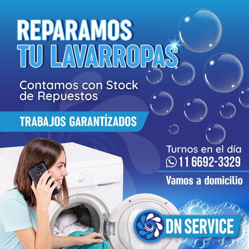 Service Lavarropas Heladera Aire Drean Gafa Patrick Samsung