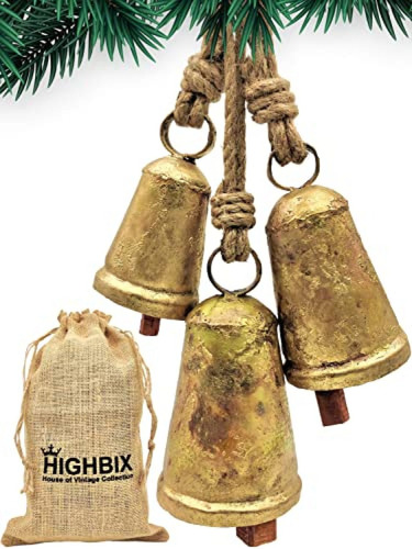 Campanas Decorativas Hogar Highbix Juego De 3 Cascabeles De