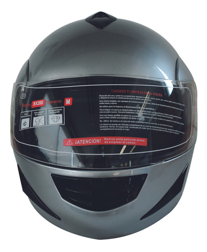 Casco Bex Casco Full Face Bx200 Talla Xs Silver Certificado 