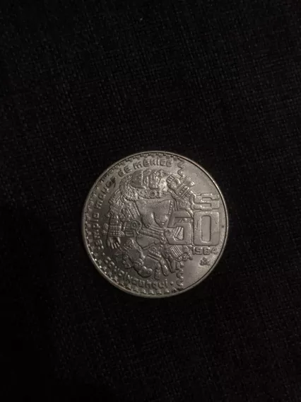 Moneda $50 Pesos 1984 Coyolxauhqui