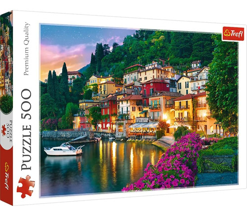 Trefl Lago Como, Italia Puzzle De 500 Piezas Impresión Roja 