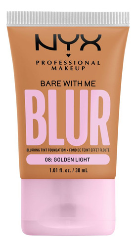 Base Maquillaje Nyx Bare With Me Blur Golden Light T08