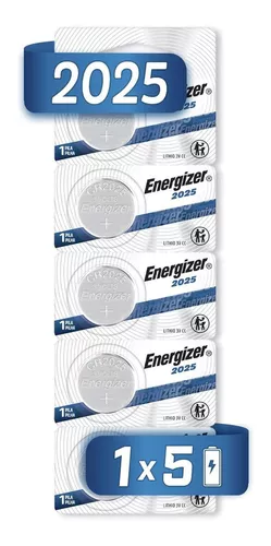 Pila Boton Energizer Cr2025 Litio Tira 5 Unidades