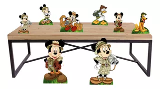 Totem E Display Personagem Do Mickey Safari , Para Decoração