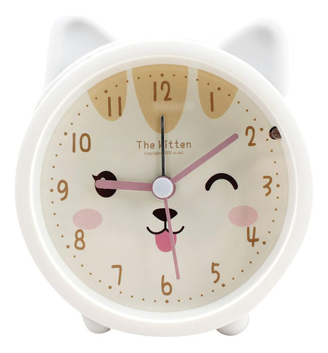 Reloj Despertador Animal Perro/gato Lindo Niños Silenc...