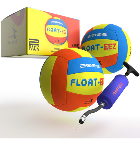 Fun Knuckles Float-eez - Paquete De 2 Pelotas De Voleibol Pa