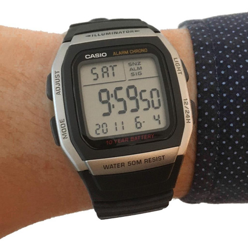 Reloj Casio Unisex Digital Modelo W-96h Garantia Oficial