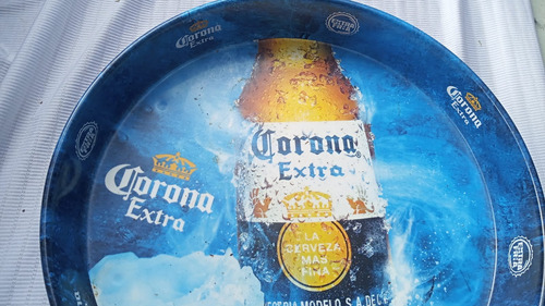 Antigua Charola De Cerveza Corona Extra Imagen De Botella (Usado)