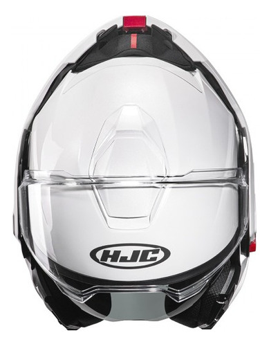 Casco Hjc Rebatible I100 Solido Pearl White