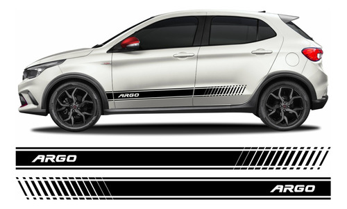Acessorios Fiat Argo Adesivos Laterais Kit Sport Imp459