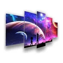 Comprar Quadro Mosaico 5 Peças Naruto Sakura Desenhos Animes