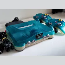 Comprar Console Nintendo 64 Azul - Clear Blue Japonês Completo + 2x Controles Originais