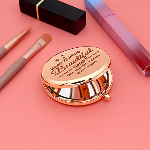 Espejo De Maquillaje Compacto Para Regalar A Niñas
