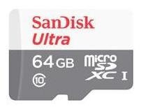 Memoria Sandisk 64gb Micro Sdxc Ultra 100mb/s Clase 10 C/ada