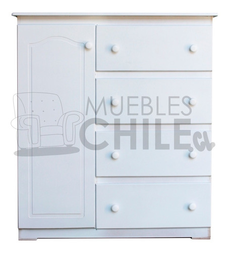 Cajonera Comoda Closet Infantil Blanca / Muebles Chile