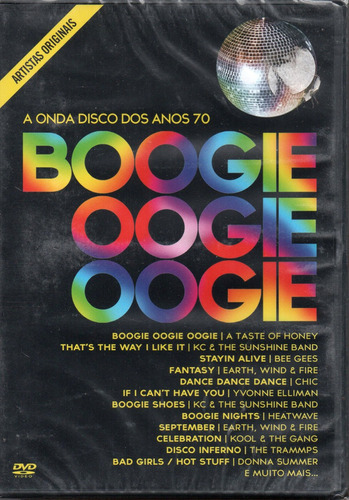 Dvd Boogie Oogie Oogie - Bee Gees - Kc $ Sunshine Band
