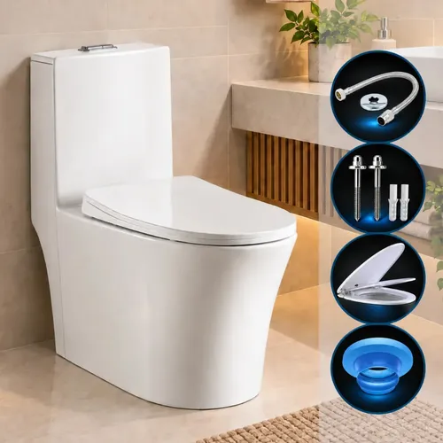 Vivaz Vaso Sanitário Caixa Acoplada Monobloco Kit Completo Privada Banheiro