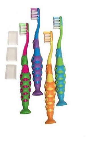 Juego De 4 Cepillos De Dientes Para Niños Y Bebés