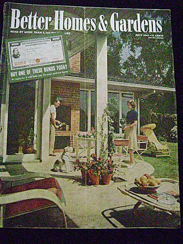 2 Revistas Vintage Antiguas Better Homes & Gardens 1944-1945