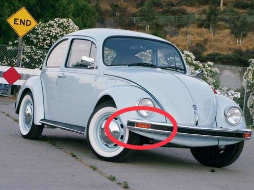 Mica Cruce Parachoque Rojo Vw Escarabajo