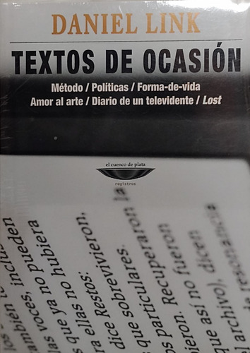 Textos De Ocasión - Daniel Link