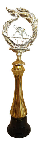 Trofeo Plástico Tejo Columna Alta 32cm Souvenir