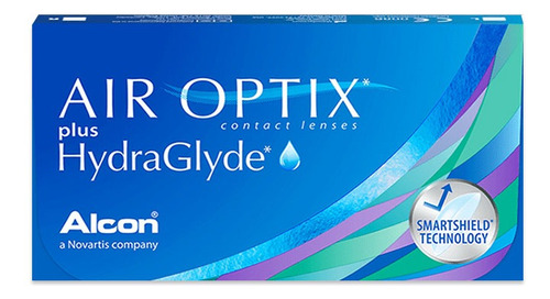 Lentes Contacto Air Optix Plus Hydraglyde Alcon 0.00 Negativa 2.00 Miopía