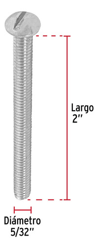 Tornillo Tipo Estufa 5/32 X 2´ Redondo Madera 150pz 44612