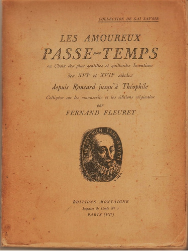 Fernand Fleuret : Les Amoureux Passe-temps (siglos 16-17)