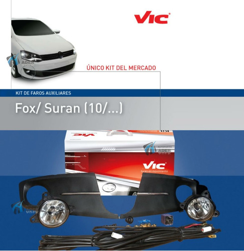 Kit Faro Auxiliar Vw Suran 2010 A 2014 Original Vic