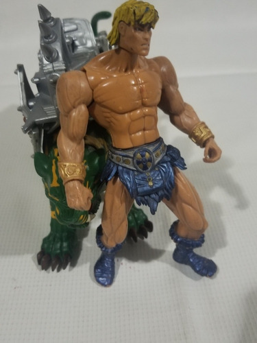 He Man , Battlecat Y Montura Mattel 2001 Originales Motu (Usado)