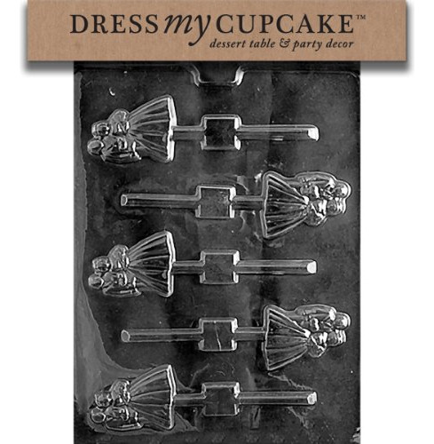 Piruleta Dress My Cupcake Para Bodas, Novia Y Novio, Chocola