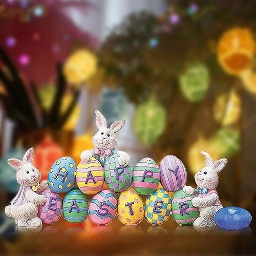 Mesa Decorativa Con Diseño De Conejo De Pascua