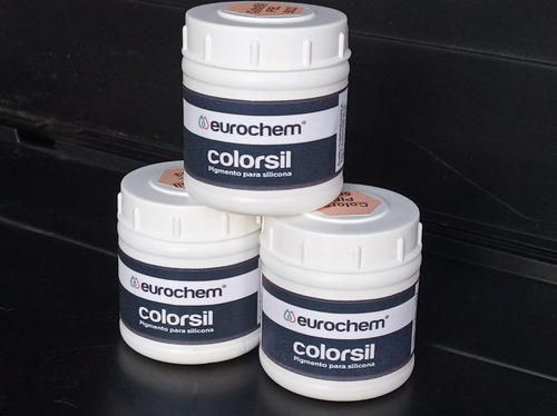 Eurochem Pigmento Silicona Colorsil Negro Black X 100grs
