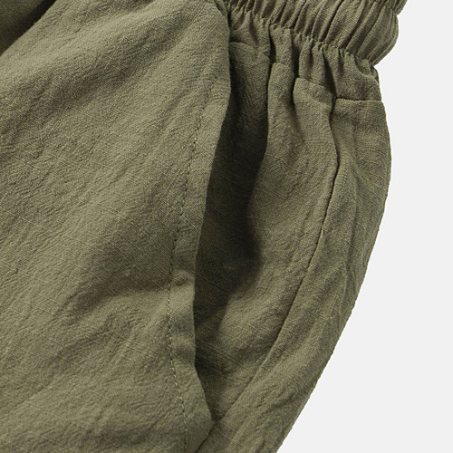 Pantalones Cortos De Playa De Algodón De Cintura Media Para