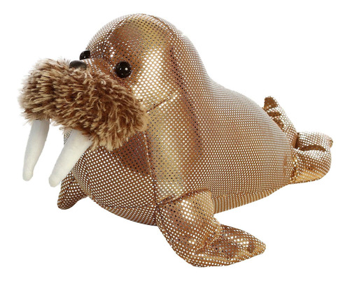 Imagen 1 de 10 de Peluche Morsa Titanio Brillante Juguete Aurora Niño Niña Ax®