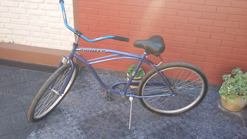 Bicicleta De Paseo Pionner Rodado 26 Azul -gris 